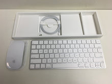 Load image into Gallery viewer, Genuine Apple Magic Mouse 2 and Bluetooth Keyboard Combo A1657 A1644, White
