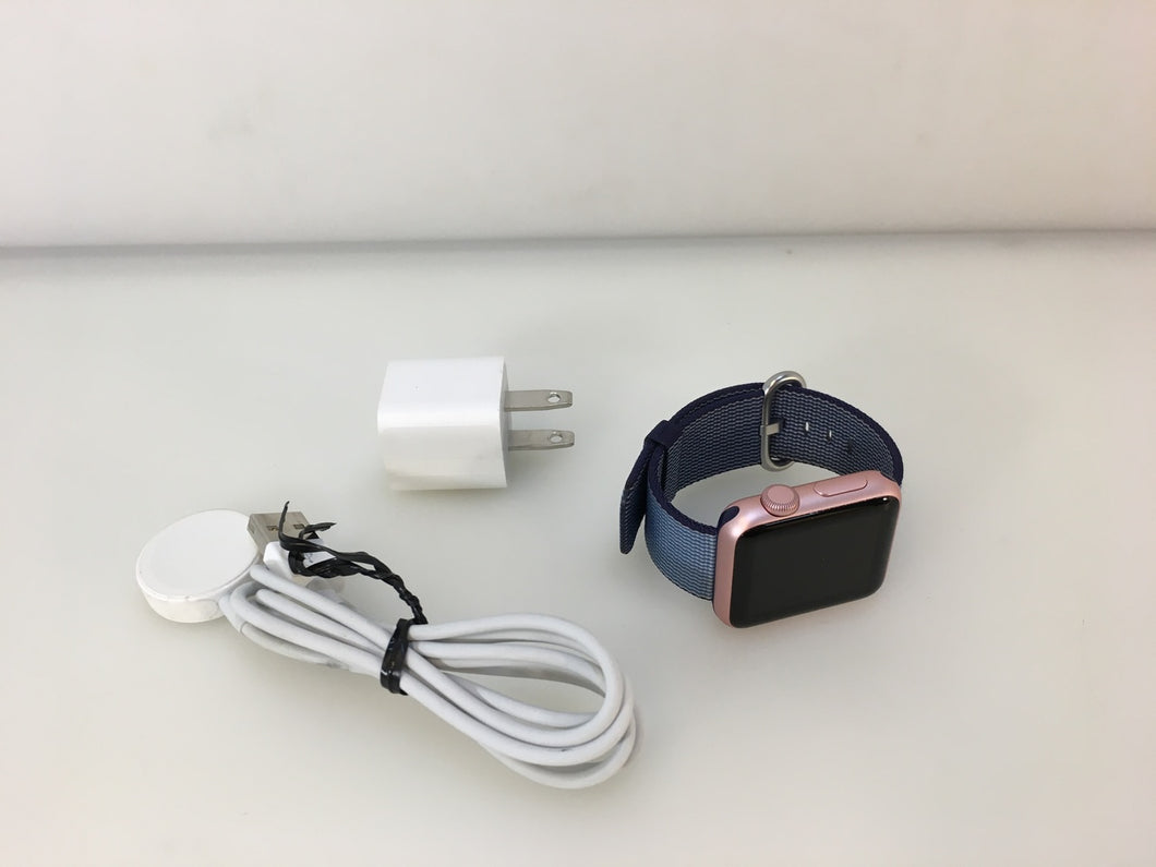 Apple Watch Sport MMF42LL/A 38mm Aluminum Case Royal Blue Classic Buckle