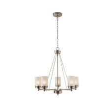 Load image into Gallery viewer, Hampton Bay NB 83307 5-Light Brushed Nickel Chandelier 1001467536
