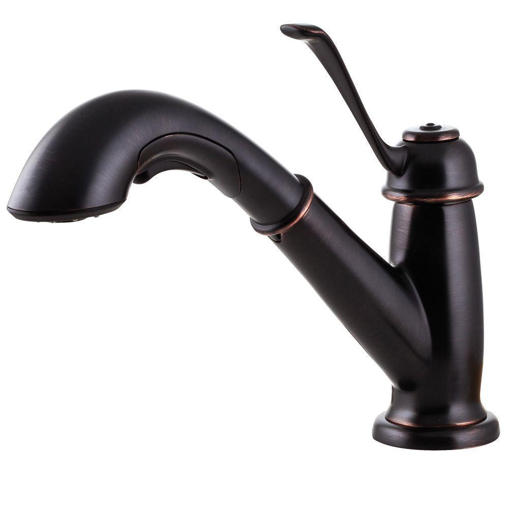 Pfister LF-538-5LCY Bixby Pull-Out Sprayer Kitchen Faucet Tuscan Bronze