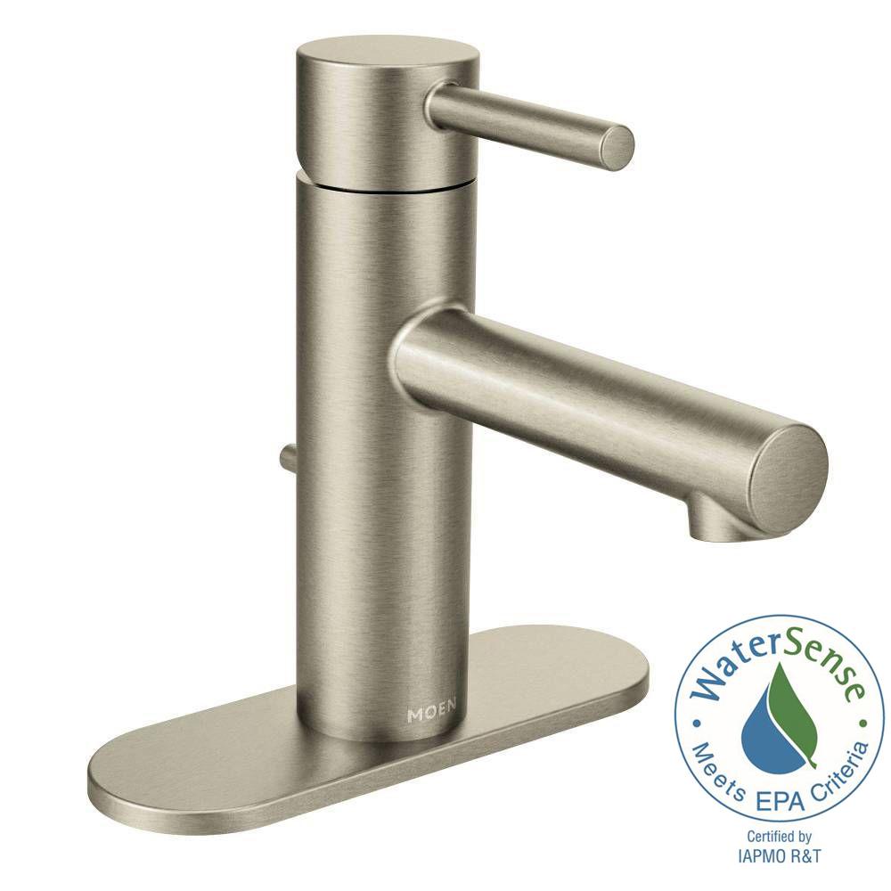 MOEN 6190BN Align Single Hole 1-Handle Bathroom Faucet in Brushed Nickel