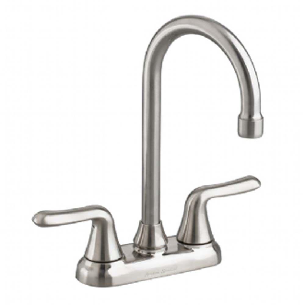 American Standard 475500F15.075 Colony Soft 2-Handle Bar Faucet Stainless Steel