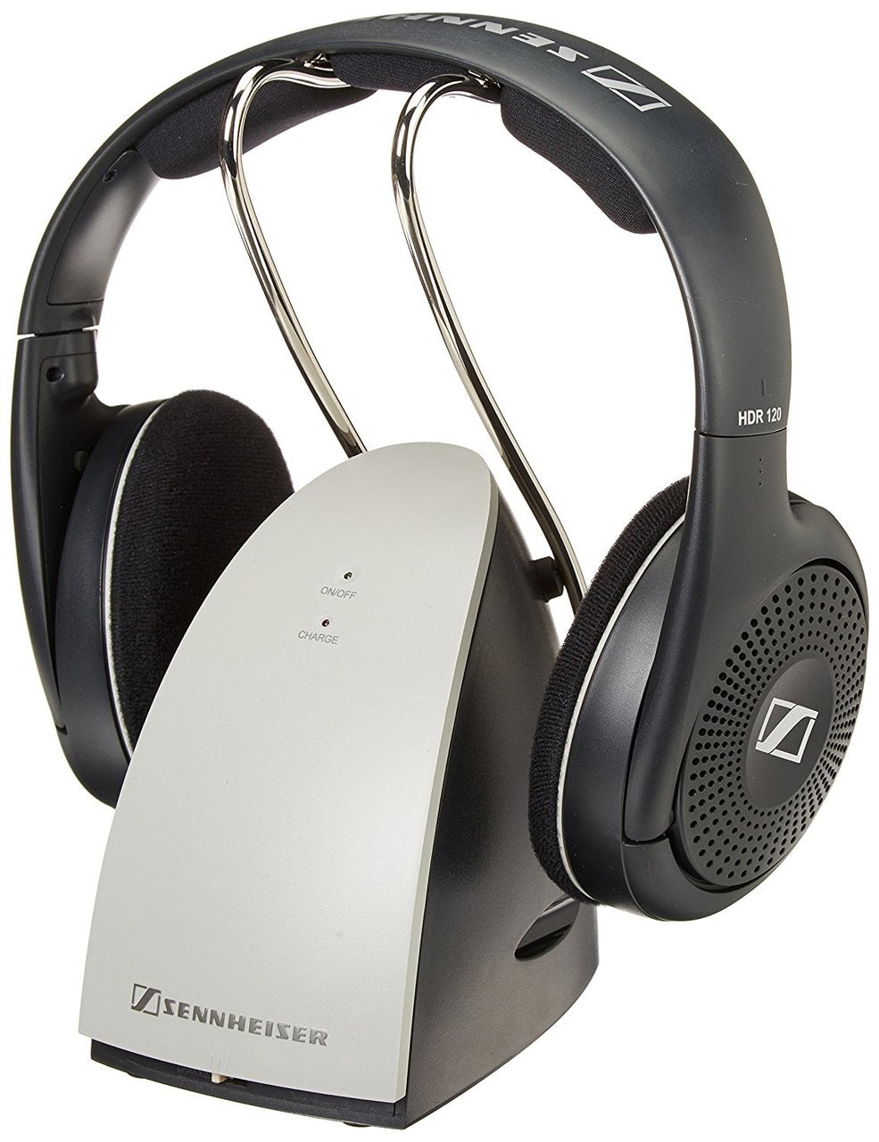 Sennheiser RS120 On-Ear Wireless RF Headphones System with Charging Dock