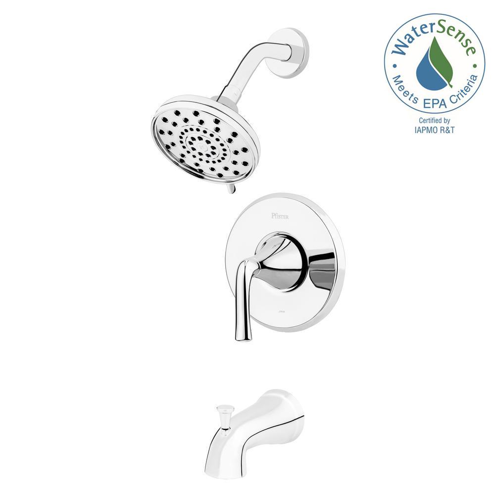 Pfister 8P8-WS2LRSC Ladera 1-Handle 3-Spray Tub & Shower Faucet Chrome