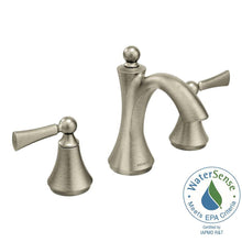 Load image into Gallery viewer, MOEN T4520BN Wynford 8&quot; Widespread High-Arc Bathroom Faucet Brushed Nickel
