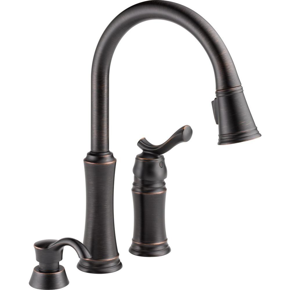 Delta  59963-RBSD-DST Lakeview Pull-Down Sprayer Kitchen Faucet Venetian Bronze