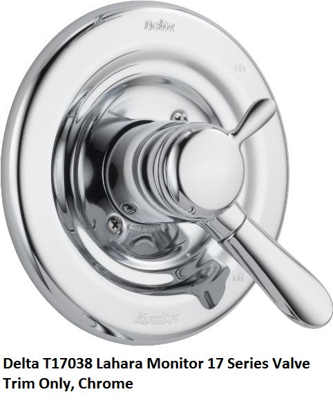 Delta T17038 Lahara Monitor 17 Series Valve Trim Only, Chrome