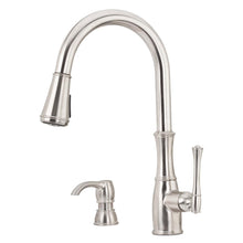 Load image into Gallery viewer, Pfister GT529-WH1S Wheaton Pull-Down Sprayer Kitchen Faucet Stainless Steel
