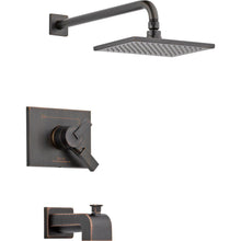 Load image into Gallery viewer, Delta T17453-RB Vero 1-Handle Tub &amp; Shower Faucet Trim Kit, Venetian Bronze
