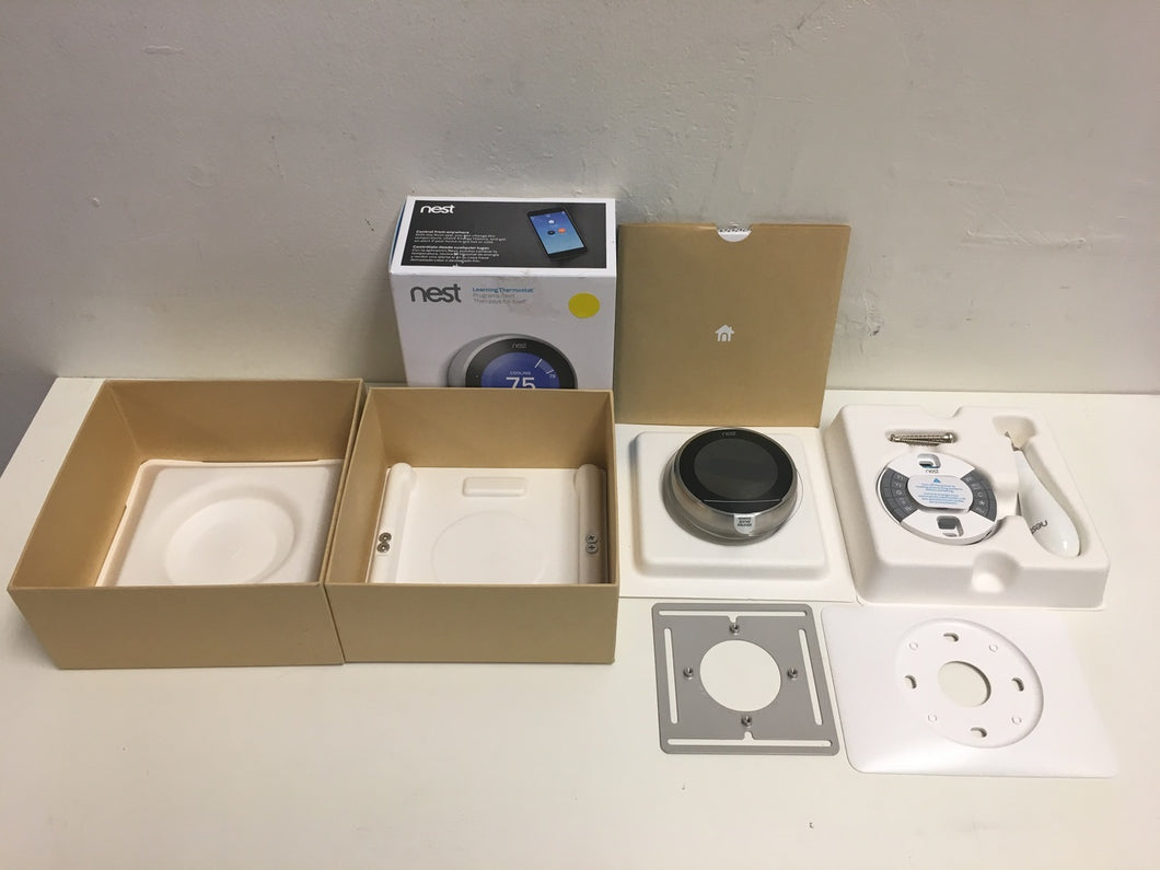 Nest T3007ES Learning Thermostat 3rd Generation, Stainless Steel