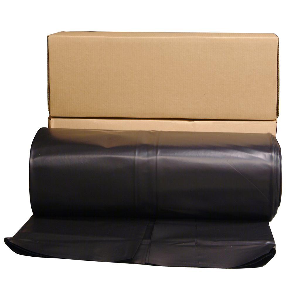 HUSKY CF0614B 14 ft. x 100 ft. Black 6 mil Plastic Sheeting