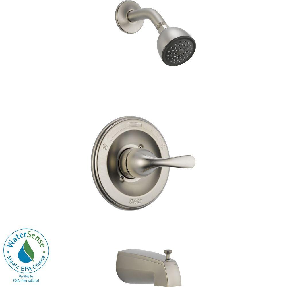 Delta T13420-SS Classic 1-Handle Tub and Shower Faucet Trim Kit in Stainless