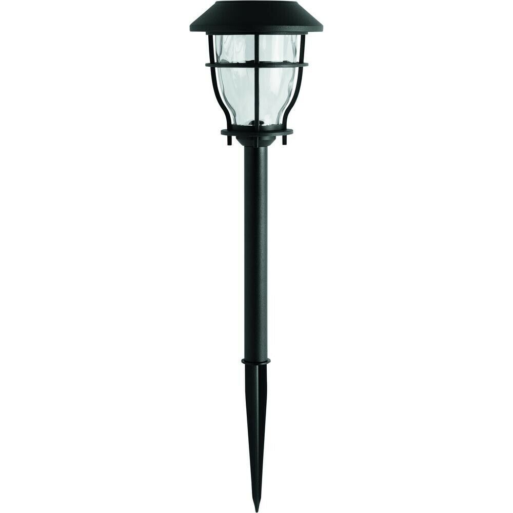 (4-pk) Hampton Bay NXT-1685 LED Landscape Pathway Light Solar Black