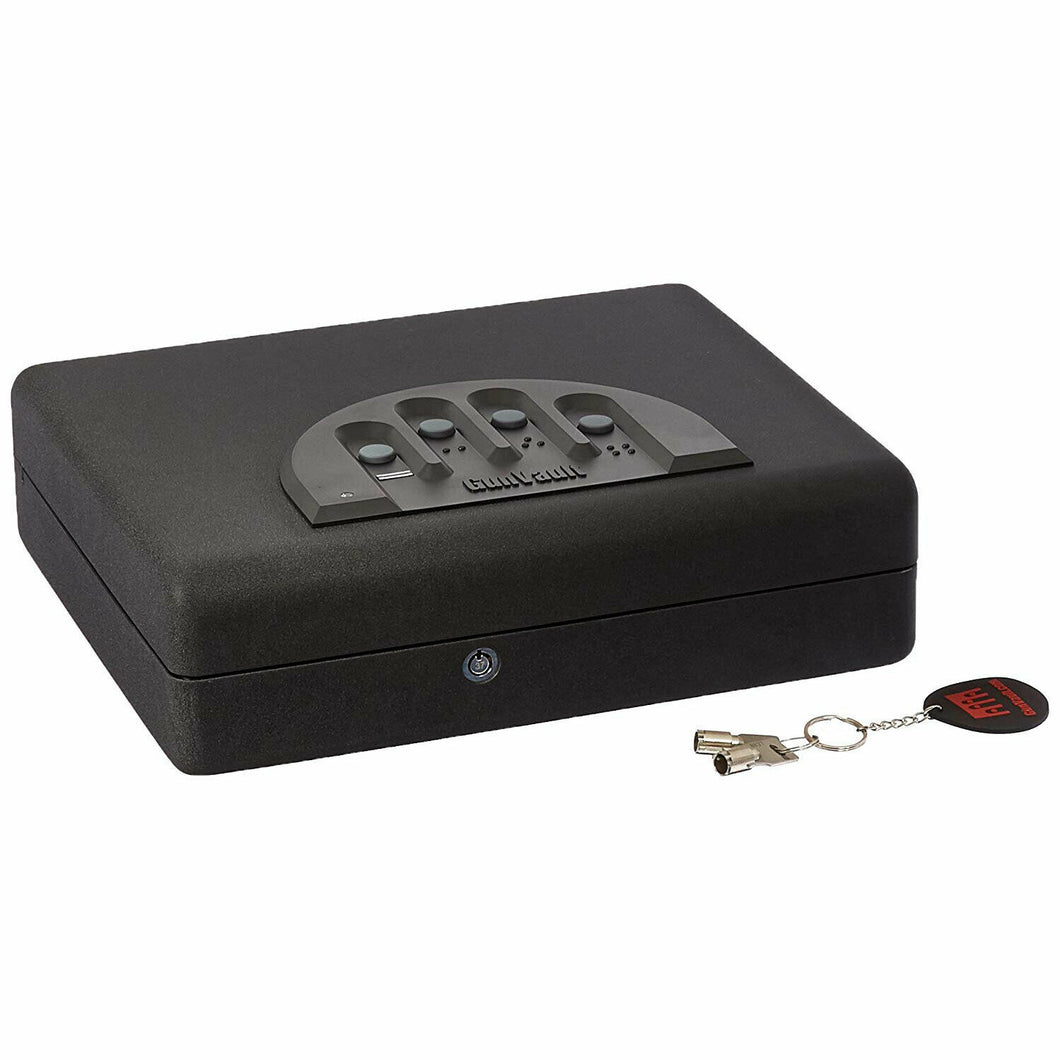 Gunvault Biometric MicroVault XL MVB1000 Portable Fingerprint Key Gun Safe Box