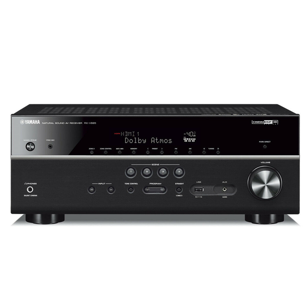 Yamaha RX-V685 7.2-Channel Ultra HD A/V Home Theater Receiver 4K, Black