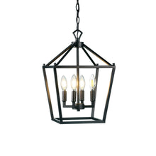 Load image into Gallery viewer, JONATHAN Y Lighting JYL7436A Pagoda 4 Light 12&quot; Wide LED Taper Candle Pendant
