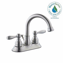 Load image into Gallery viewer, Glacier Bay 67513W-6404 Mandouri 4&quot; 2-Handle Bathroom Faucet, NICKEL 704327

