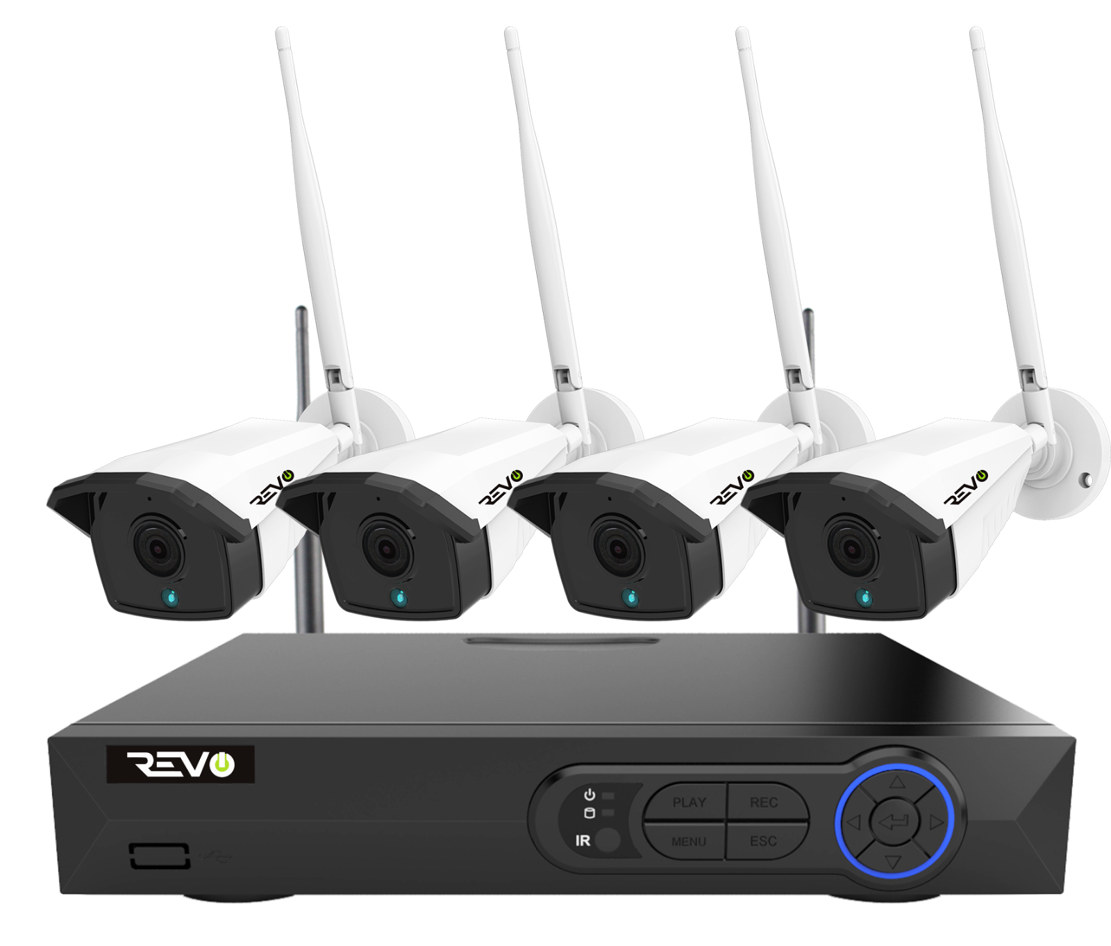 Revo Wireless HD 4-Channel 5MP 1TB Smart NVR Surveillance System