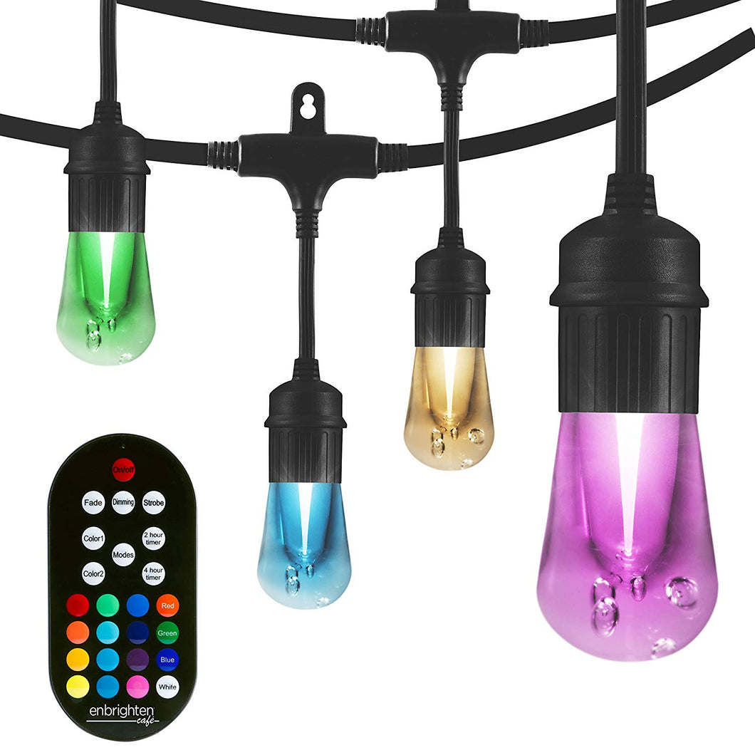 Enbrighten 24-bulb 48' Vintage Seasons Color Changing LED String Lights 37790