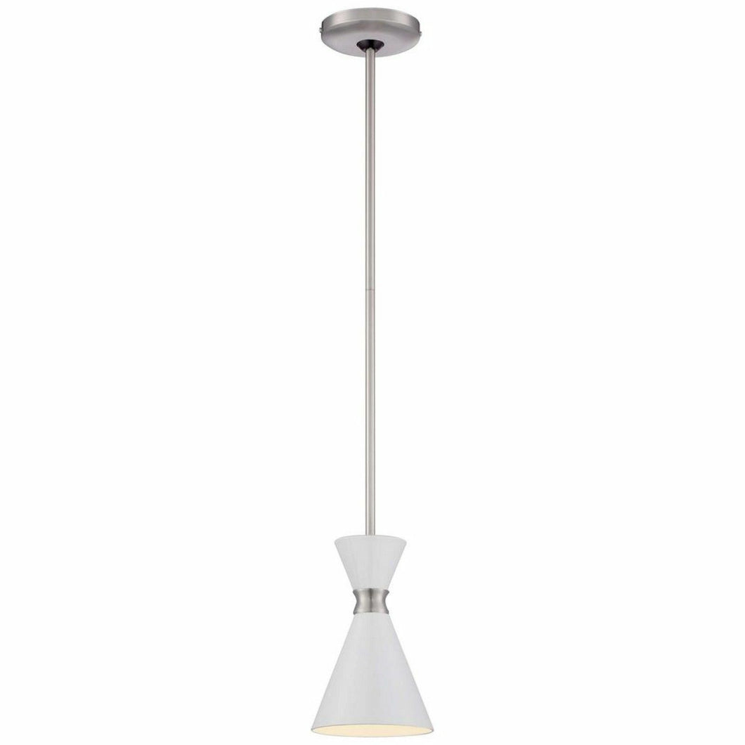 George Kovacs P1821-44F Conic Brushed Nickel One-Light Mini-Pendant