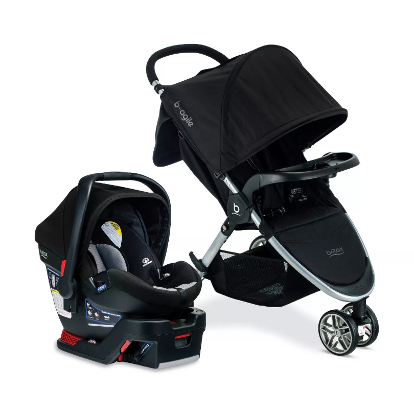 Britax B-Agile And B-Safe 35 Dual Comfort Travel System in Gray/Black