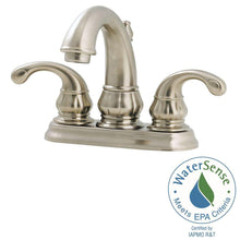 Load image into Gallery viewer, Pfister LF-048-DK00 Treviso 4&quot; Centerset 2-Handle Bath Faucet, Brushed Nickel
