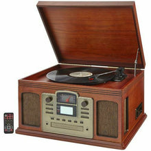 Load image into Gallery viewer, Crosley Avgo Conductor 5-n-1 Turntable Entertainment Center Brown CR2405D-PA
