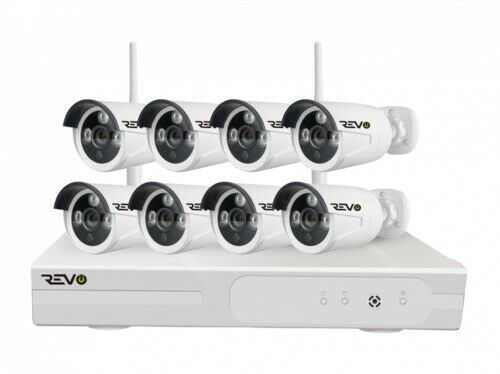 Revo Wireless 8-Channel 1TB NVR Surveillance System RW81B8G-1T NOB
