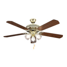Load image into Gallery viewer, Hampton Bay HL52QVP-3LC14-C 52&quot; Landmark Polished Brass Ceiling Fan 525930
