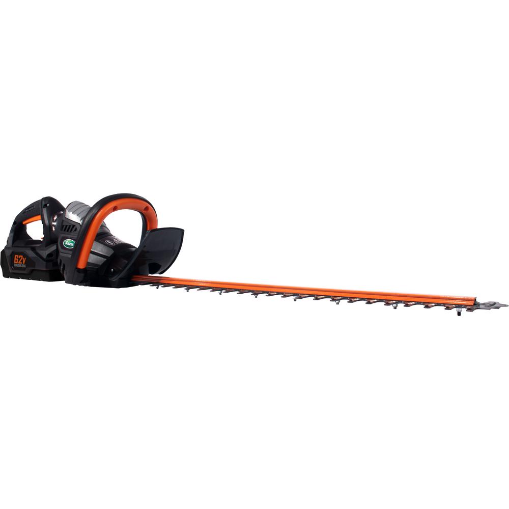 Scotts LHT12462S 24 in. 62-Volt Lithium-Ion Cordless Hedge Trimmer