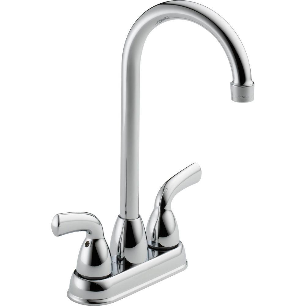 Delta B28910LF Foundations 2-Handle Bar Faucet in Chrome