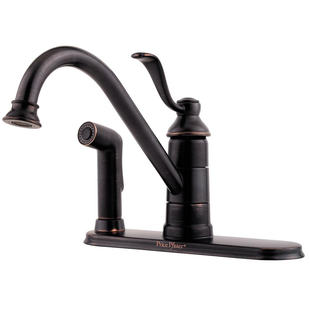 Pfister LG34-3PY0 Portland 1-Handle Standard Kitchen Faucet in Tuscan Bronze
