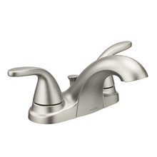 Load image into Gallery viewer, MOEN 84603SRN Adler 4&quot; Centerset Low-Arc Bathroom Faucet, Brushed Nickel
