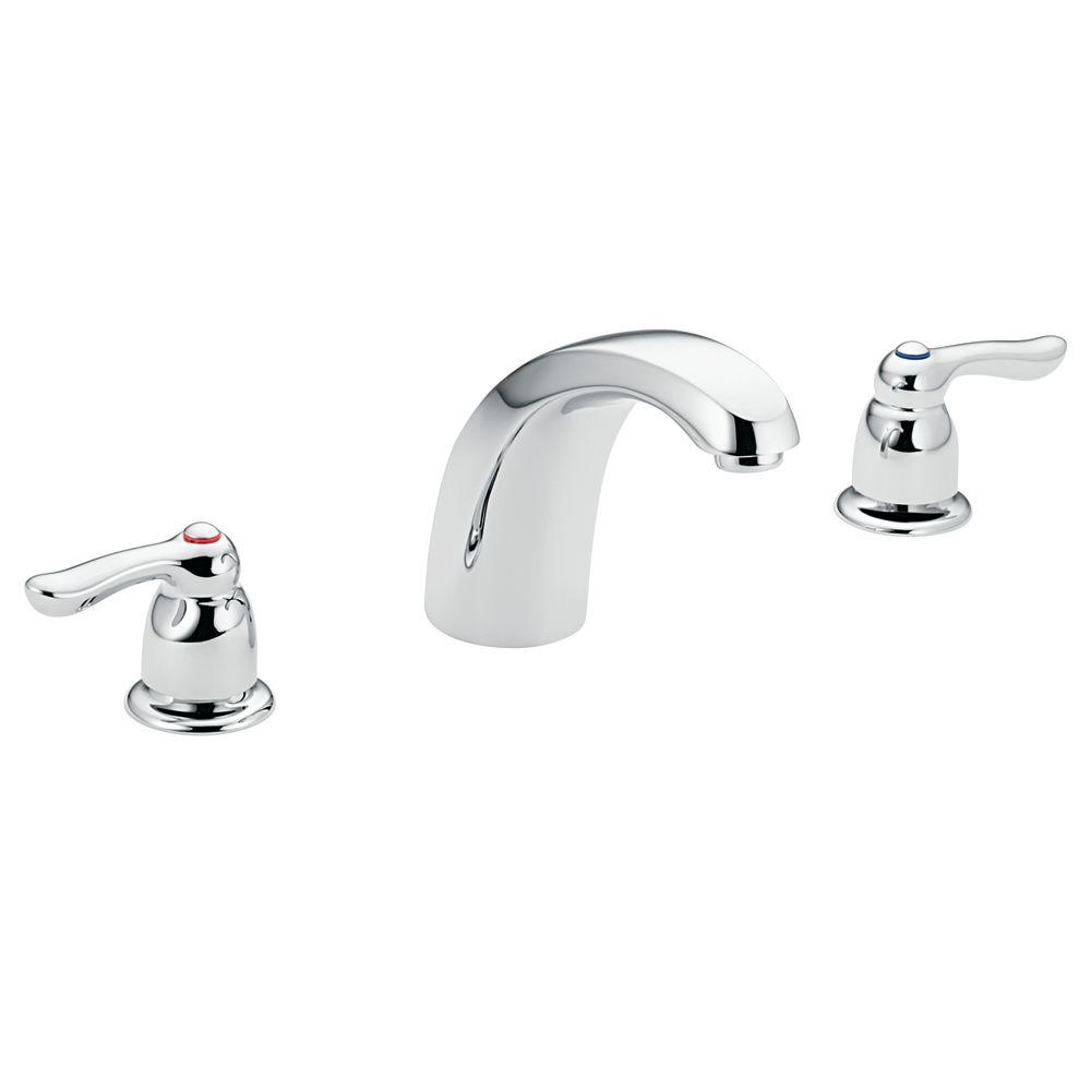 MOEN T994 Chateau 2-Handle Low Arc Roman Tub Trim, Chrome (Valve Not Included)