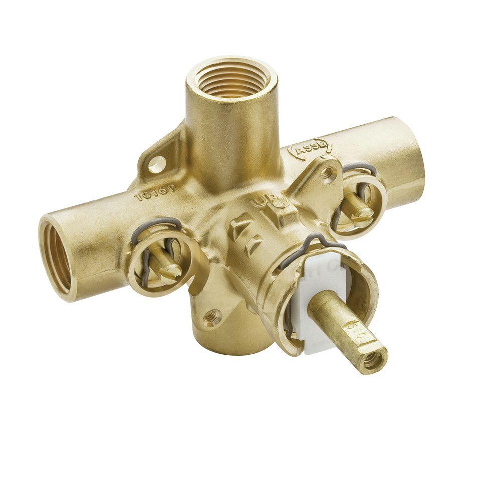 Moen 2590 Brass Posi-Temp Pressure Balancing Cycling Tub & Shower Valve w Stop